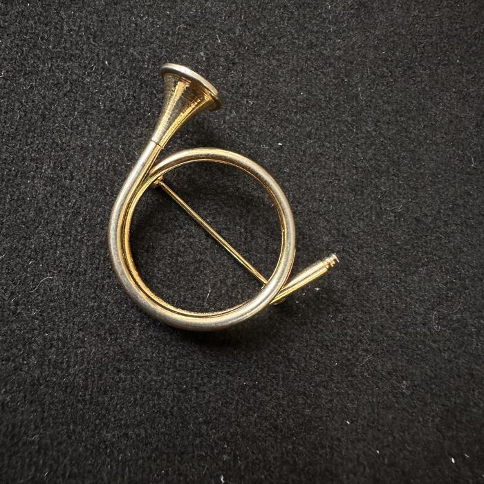 French Horn Brooch