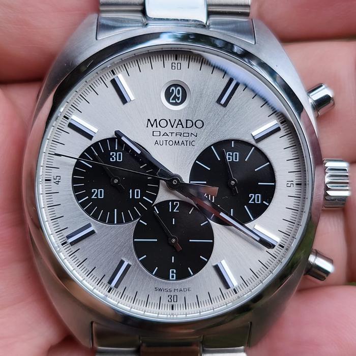 Jam tangan Movado Datron chronograf /fashion pria