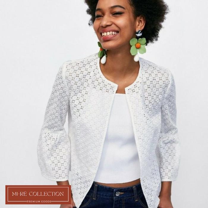 SALE! Zara Embroidery Lace Jacket/Women Blazer/Blouse Wanita 100% ORI