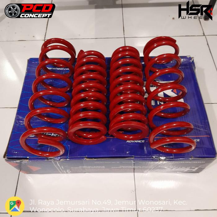 PER MOBIL FORTUNER HSR LOWERING KIT RED TOYOTA FORTUNER 2012-2022