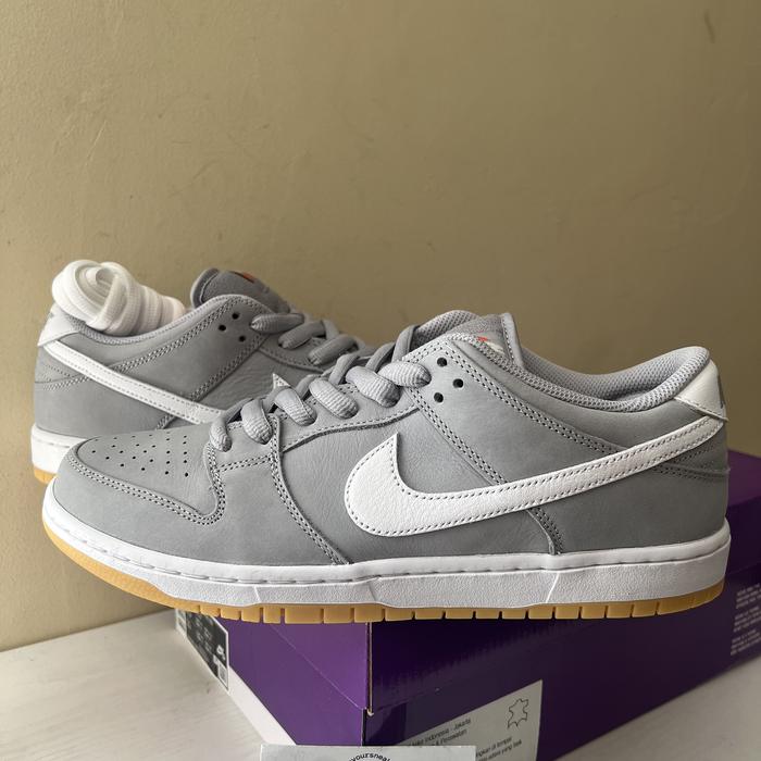 NIKE dunk SB PRO ISO DUNK LOW Wolf Grey Original 100%