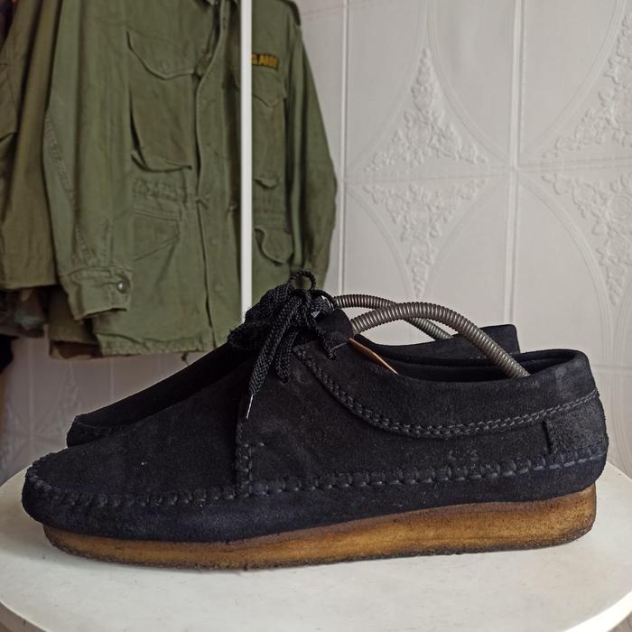 clarks original weaver black suede x charles f stead sz 44