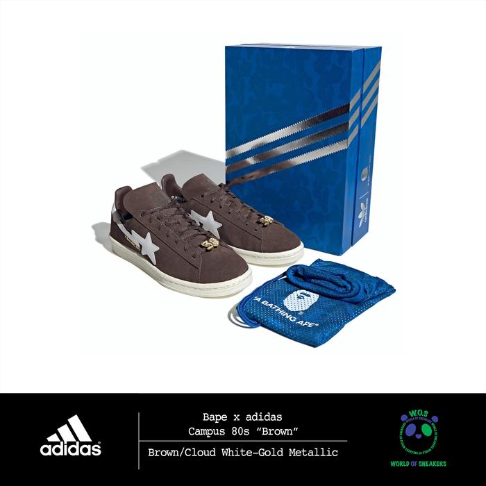 Bape x adidas Campus 80s “Brown”