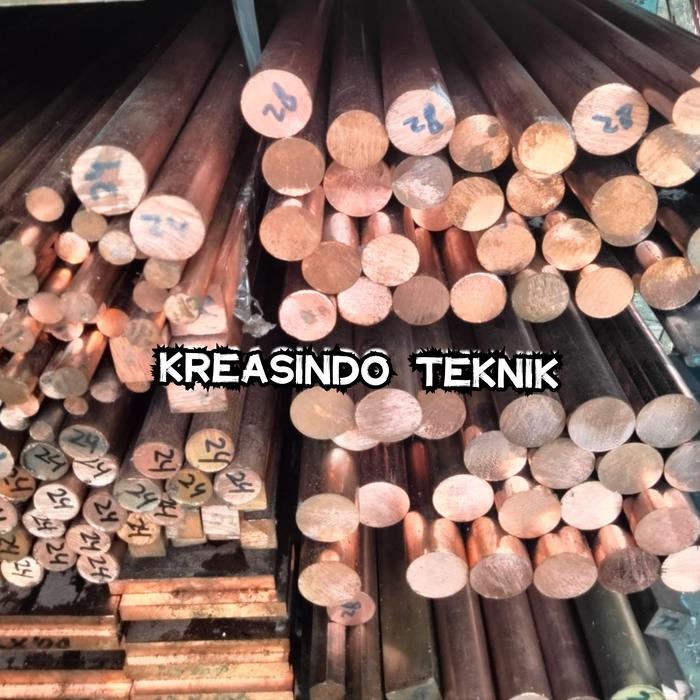 as tembaga 8mm x 500mm tembaga murni