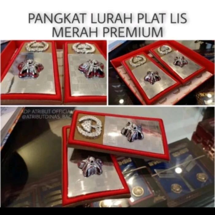 PANGKAT LURAH DASAR PLAT LIST MERAH  EXCLUSIVE BEST QUALITY