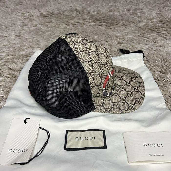 SIZE M GUCCI GG SUPREME SNAKE BASEBALL 100% AUTHENTIC ORIGINAL CAP