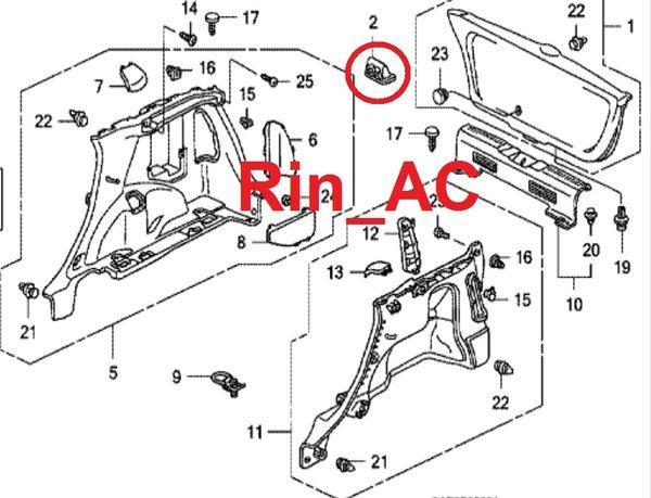 Pull Pocket Tailgate Tutup Cover Handle Handel Dalam Dalem Tarikan