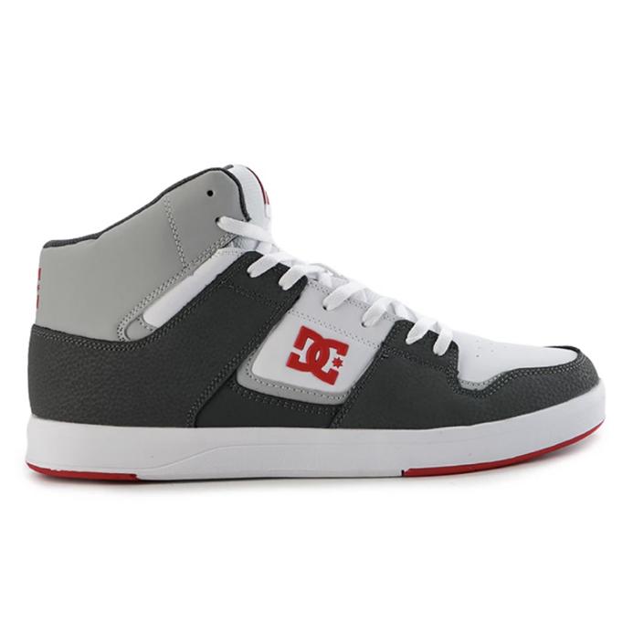 DC SHOES CURE HI TOP WHITE GREY RED