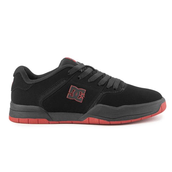 DC SHOES CENTRAL BLACK BLACK RED Sepatu Skateboard Pria Original BNIB Size US 7-11 Garansi 100% Baru
