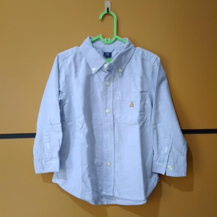 Kemeja Anak GAP Toddler Warna Biru Muda/ Biru Pastel Second