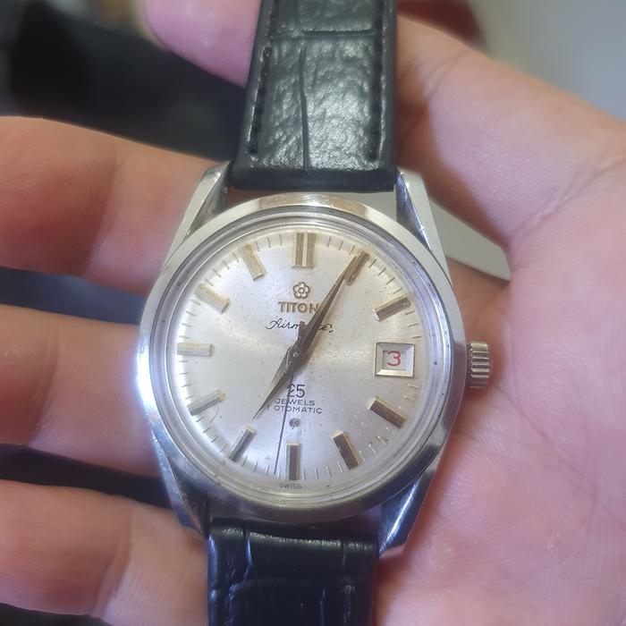 jam tangan titoni airmaster automatic original vintage swiss made