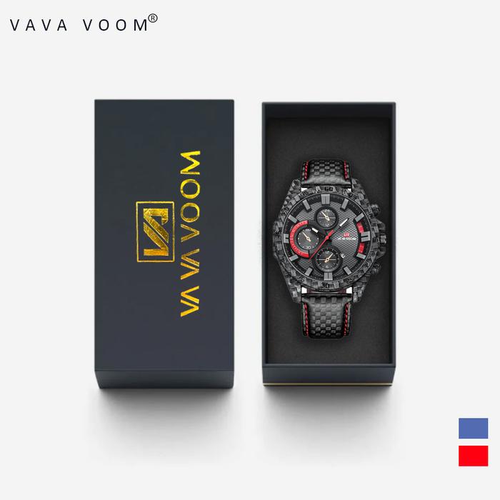 Jam tangan Vava Voom 2164 46mm Luxury Premium ori analog Ori Garansi