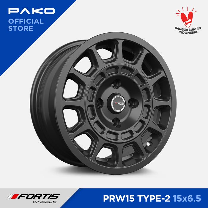 Velg Mobil Fortis Wheels PRW Type 2 Rally Ring 15 - Pako Wheels