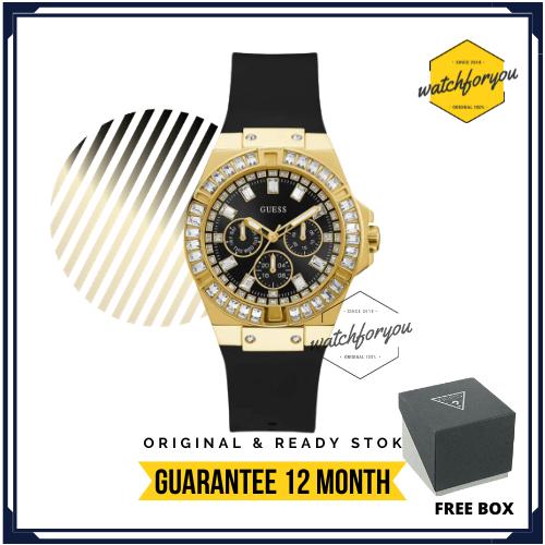 Jam Tangan Wanita Analog Guess Venus GW0118L1 Black Original + Box