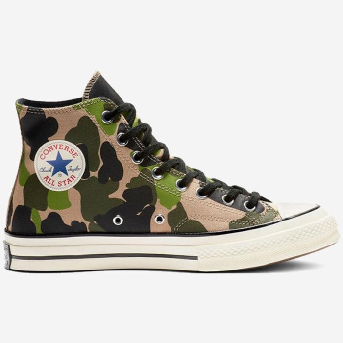 Sepatu Sneakers Pria Converse Chuck 70 Hi Camo Candied Ginger 163407C