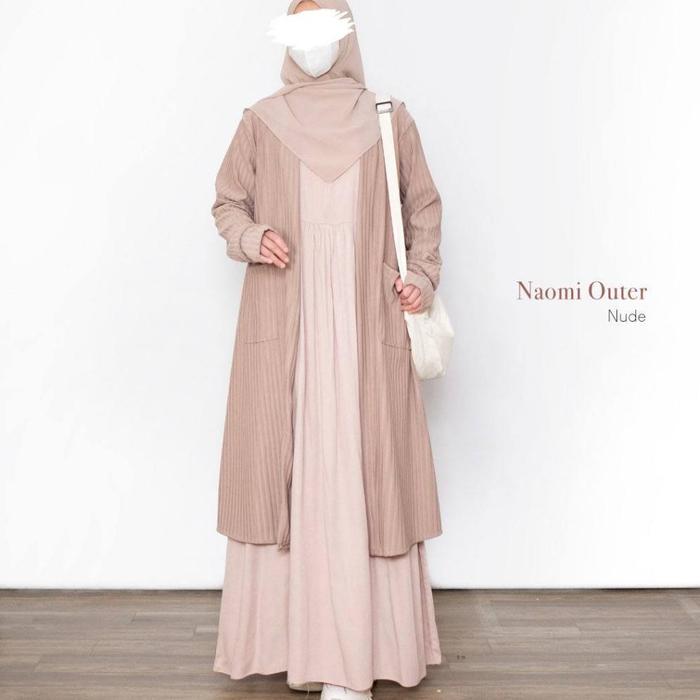 Mininos Naomi Outer Knit Remaja Outer Remaja Muslimah
