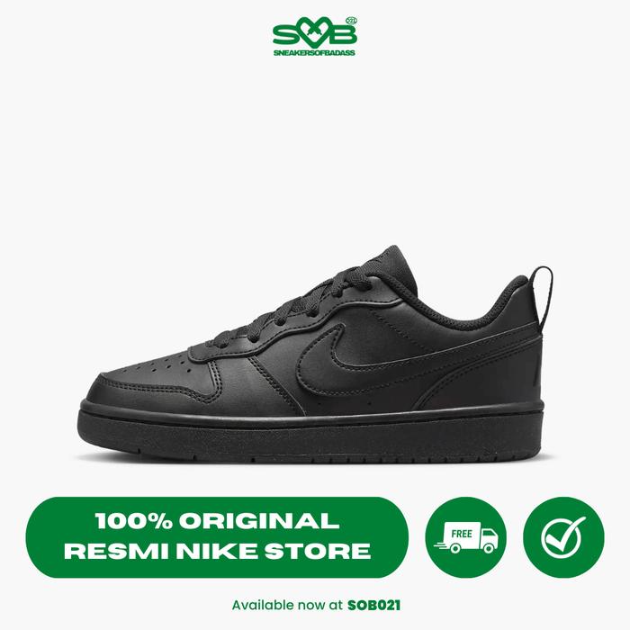Nike Court Borough Low Recraft Big Kids' All Triple Black DV5456-002