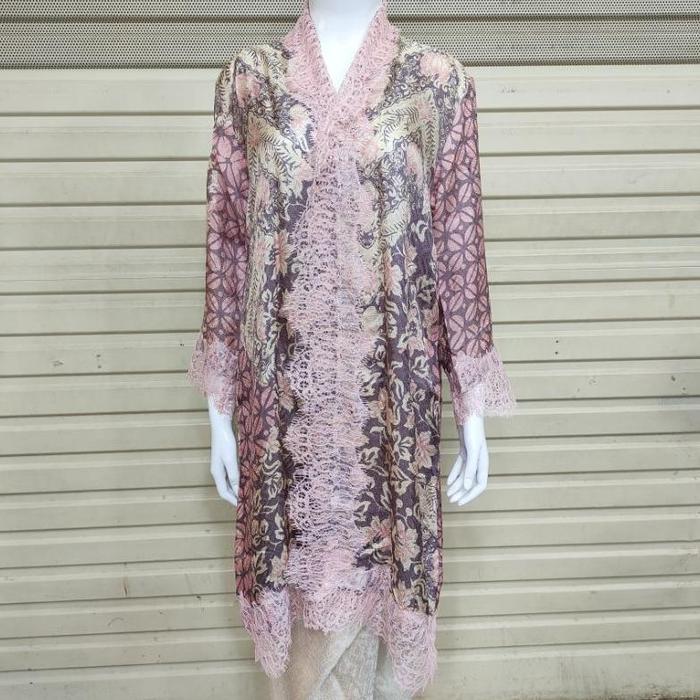 Long outer batik viscose