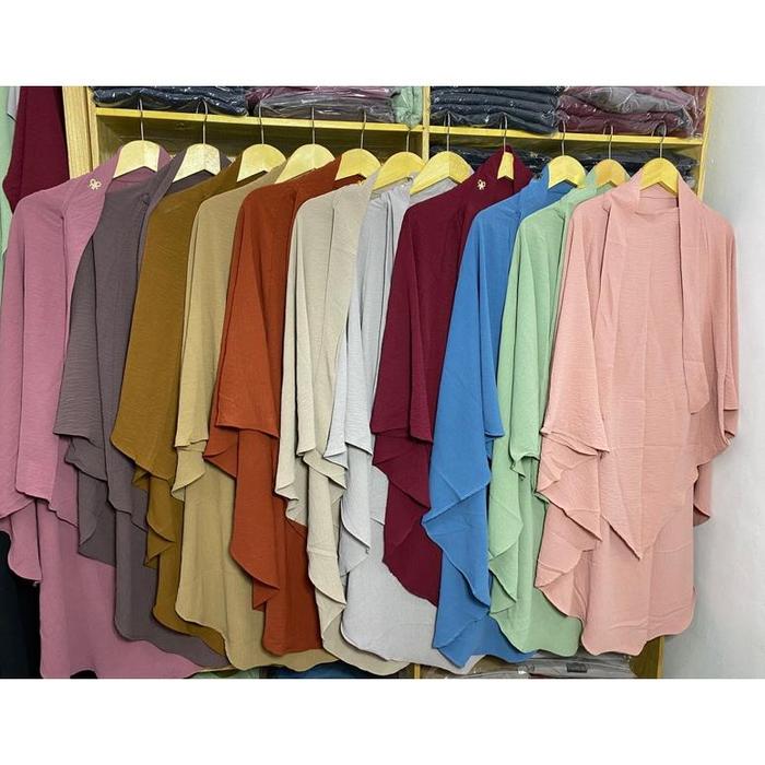 French Khimar crinkle