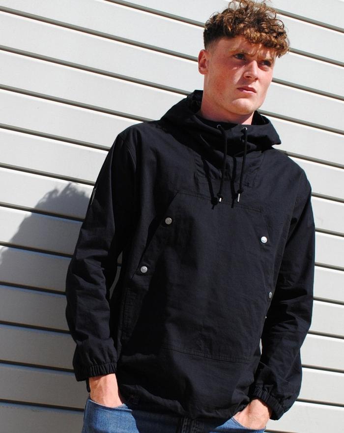 Pretty Green Cotton Overhead Jacket (Black) Original (PGJK01012)