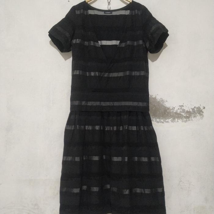 midi dress limi feu yohji yamamoto jacquard stripe
