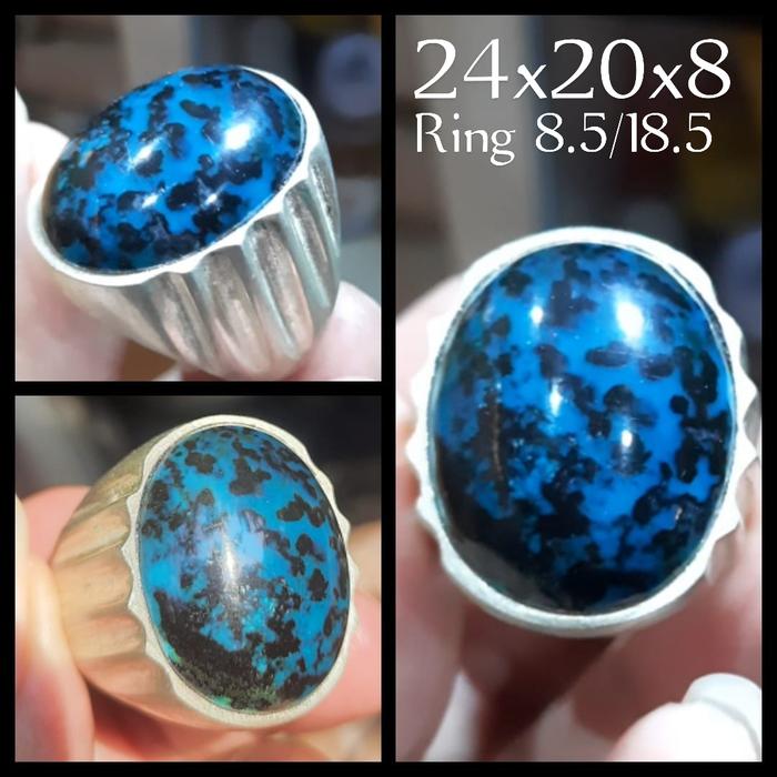 Batu Bacan totol coklat dim large Asli natural