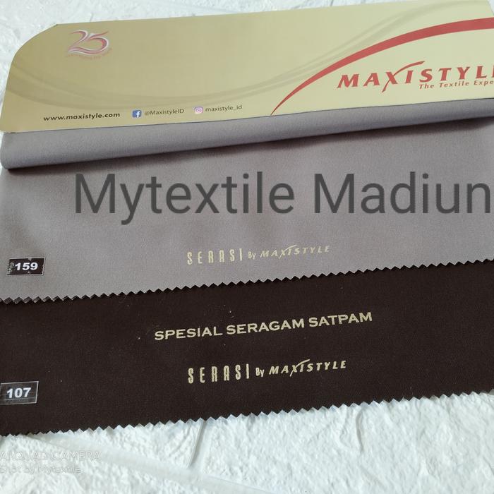 serasi maxistyle kain seragam satpam terbaru pdl pdh - per yard