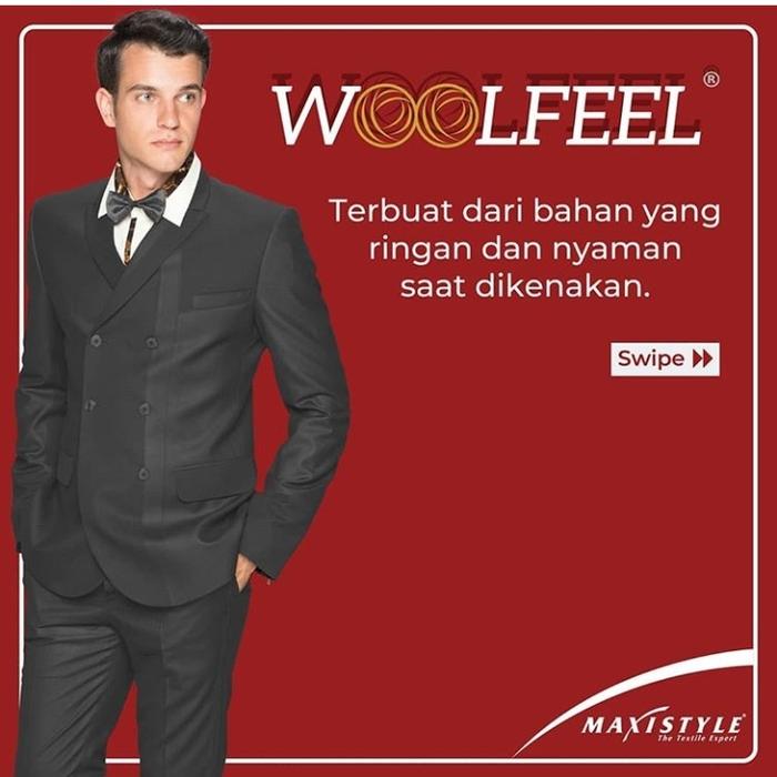woolfeel kain seragam kantor tni polri kemhan kumham pemda per-meter