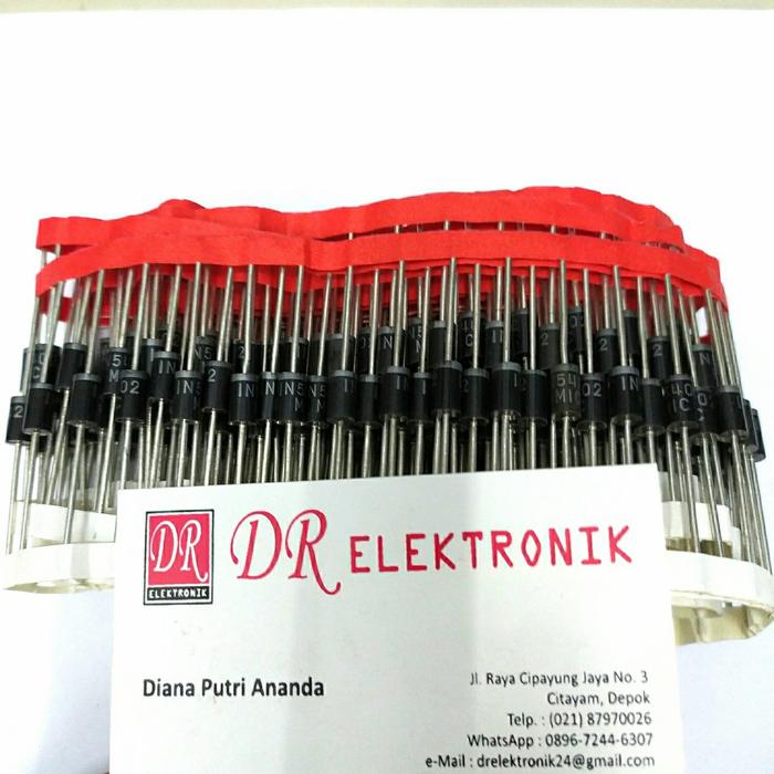 Dioda 3A MIC Asli Renceng Kertas Merah IN5408 1N5408 5408 3 3ampere