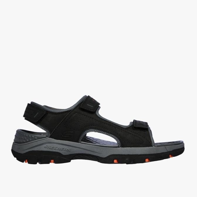 SKECHERS sepatu Sandal TRESMAN MEN'S Sandals - BLACK