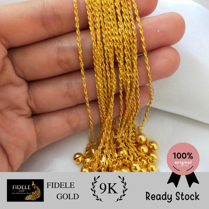 Gelang Korea Emas 420 Gelang Simple Polos Emas Kadar Muda