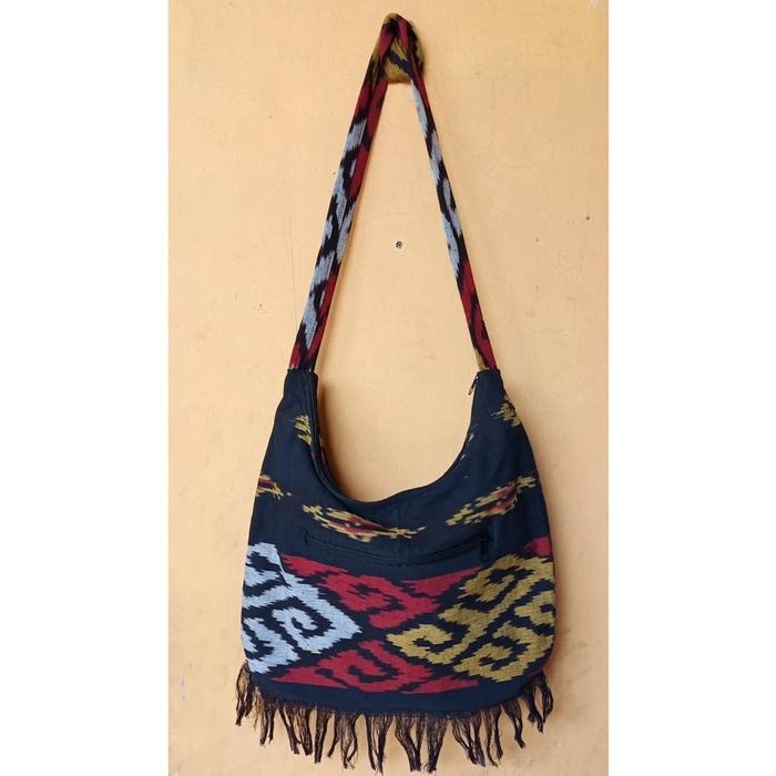 Tas Tenun Lombok Selempang Besar Tas Etnik Pria Wanita Tas Outdoor Pen