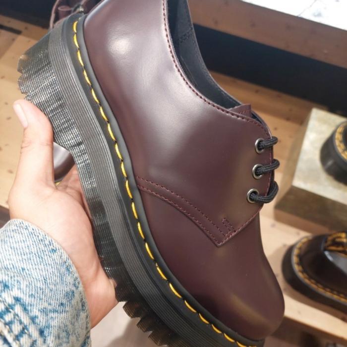 SALE!!! DOCMART DR MARTENS 1461 QUAD BURGUNDY 36 - 41 NEW ORIGINAL