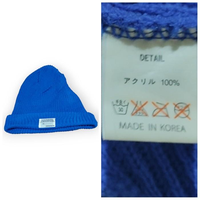 Beanie Hat Skater Second Branded Blue Chelsea NY Korea 57 - 59 a1