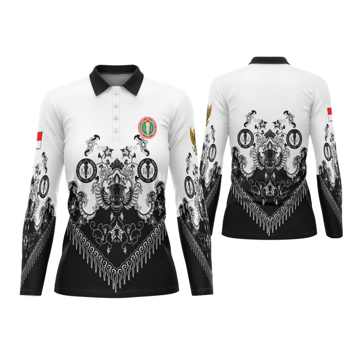 Kaos batik pgri wanita baju guru batik pgri kaos polo batik pgri