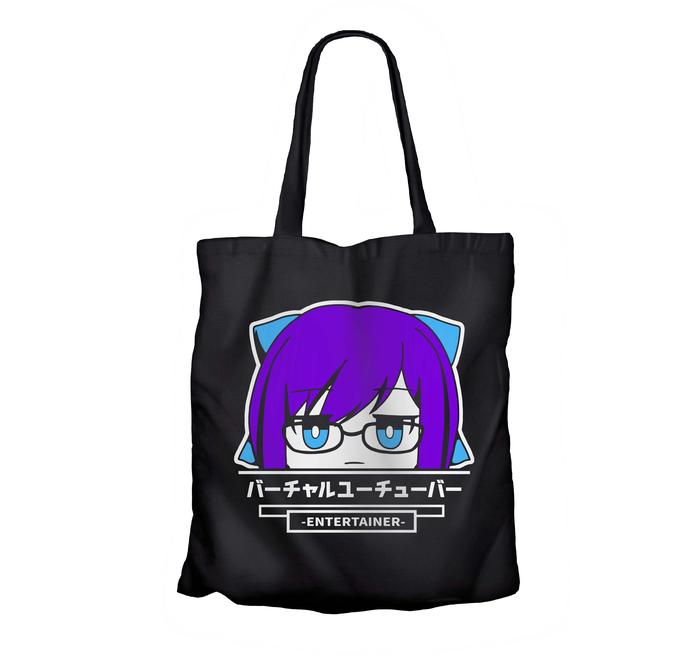 Tote bag anime vtuber YUUJIN A peeker - HOLOLIVE JP 100% canvas
