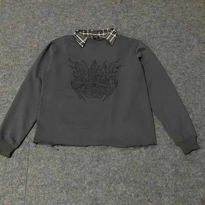 POSEIDON REPRISAL CROP UNFINSHED CREWNECK
