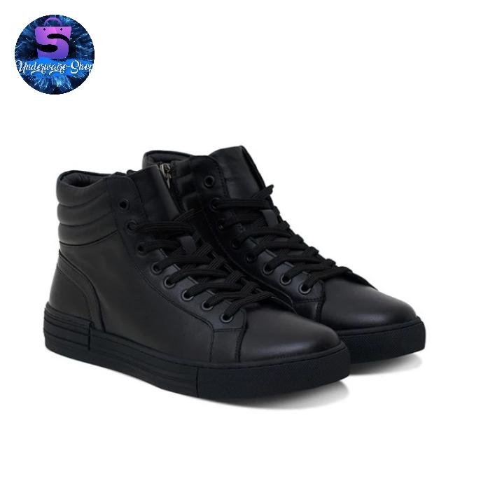 sepatu pria Gino Mariani Domer boots original leather black