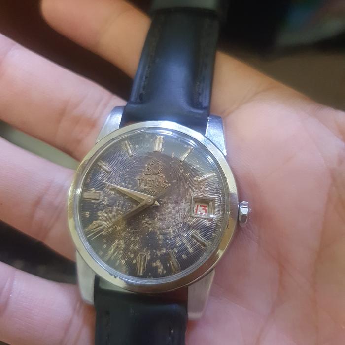 jam tangan titus automatic vintage swiss original