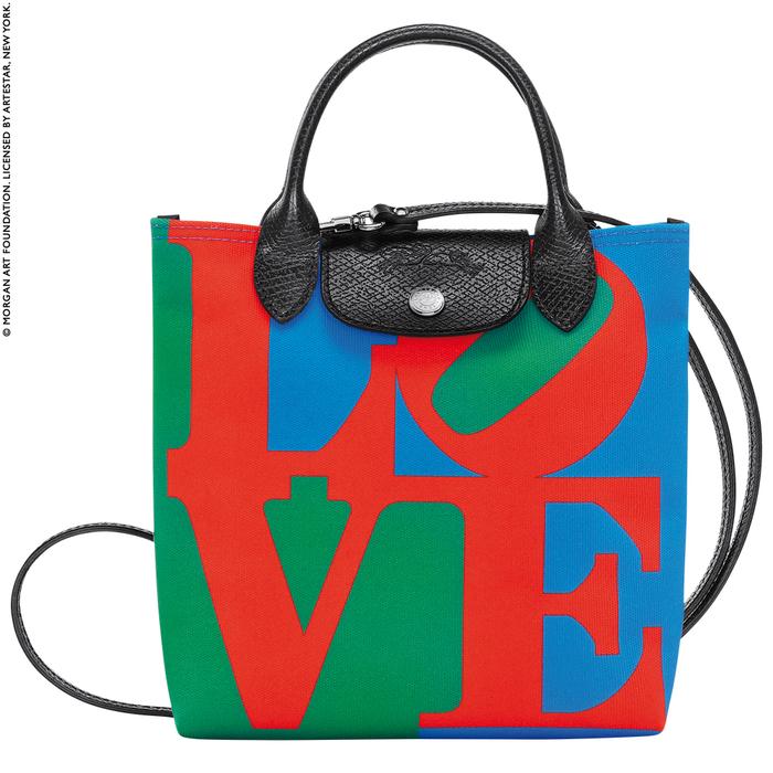Longchamp x robert indiana crossbody bag xs red/longchamp original