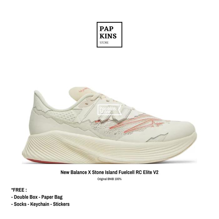 sepatu new balance x stone island fuelcell rc elite v2 original bnib