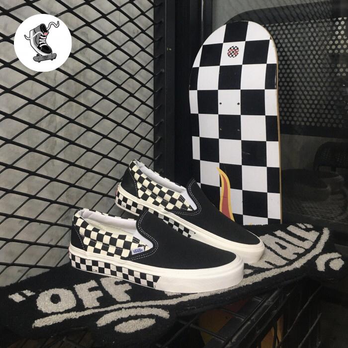 Vans Slip-On Sidewall CheckerBoard B&W Original