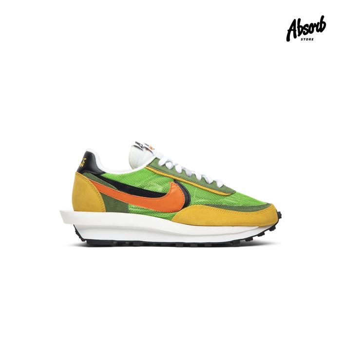 Nike LDWaffle x Sacai “Green Gusto” (Safety Orange) LD Waffle