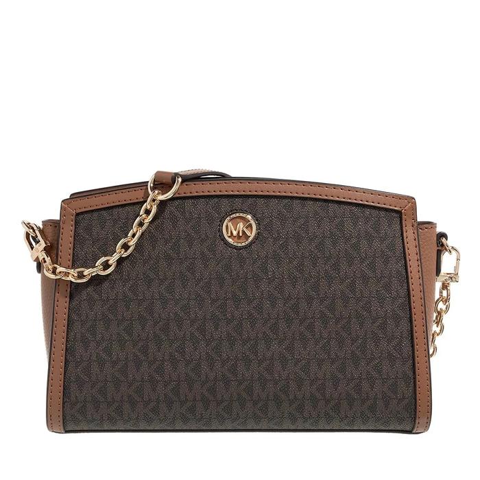 MK CHANTAL SIGNATURE CROSSBODY BAG IN BROWN ACORN