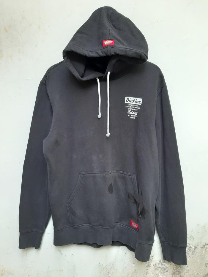 Hoodie Dickies warna Hitam Pullover Hoodie Logo Script