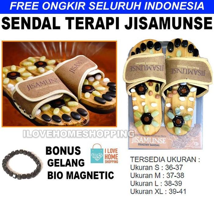 Jisamunse sandal original - jeido power sandal - sandal kesehatan batu