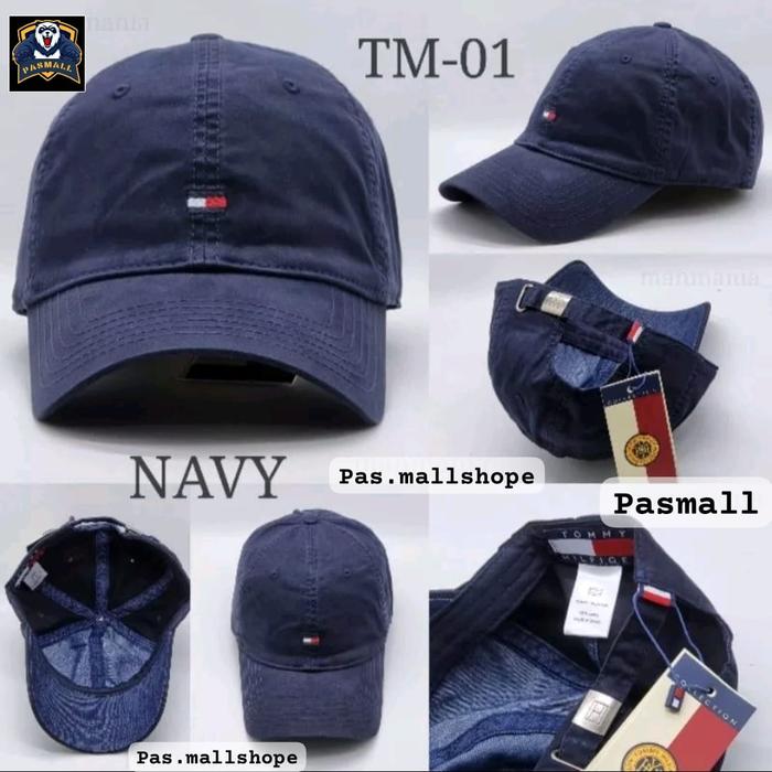Topi Pria Baseball tommy Hilfiger 01 Original Import Bahan Katun