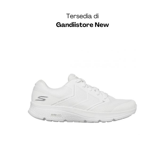 Sepatu Sneakers Pria Skechers Go Run Consistent 220082/WHT Full White