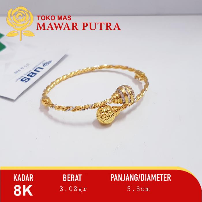 UBS Gelang Oval Kasandra 04 Gold - 8K
