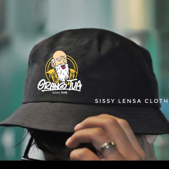 TOPI PRIA BUCKET CAP ORANG TUA B1- KOLASE